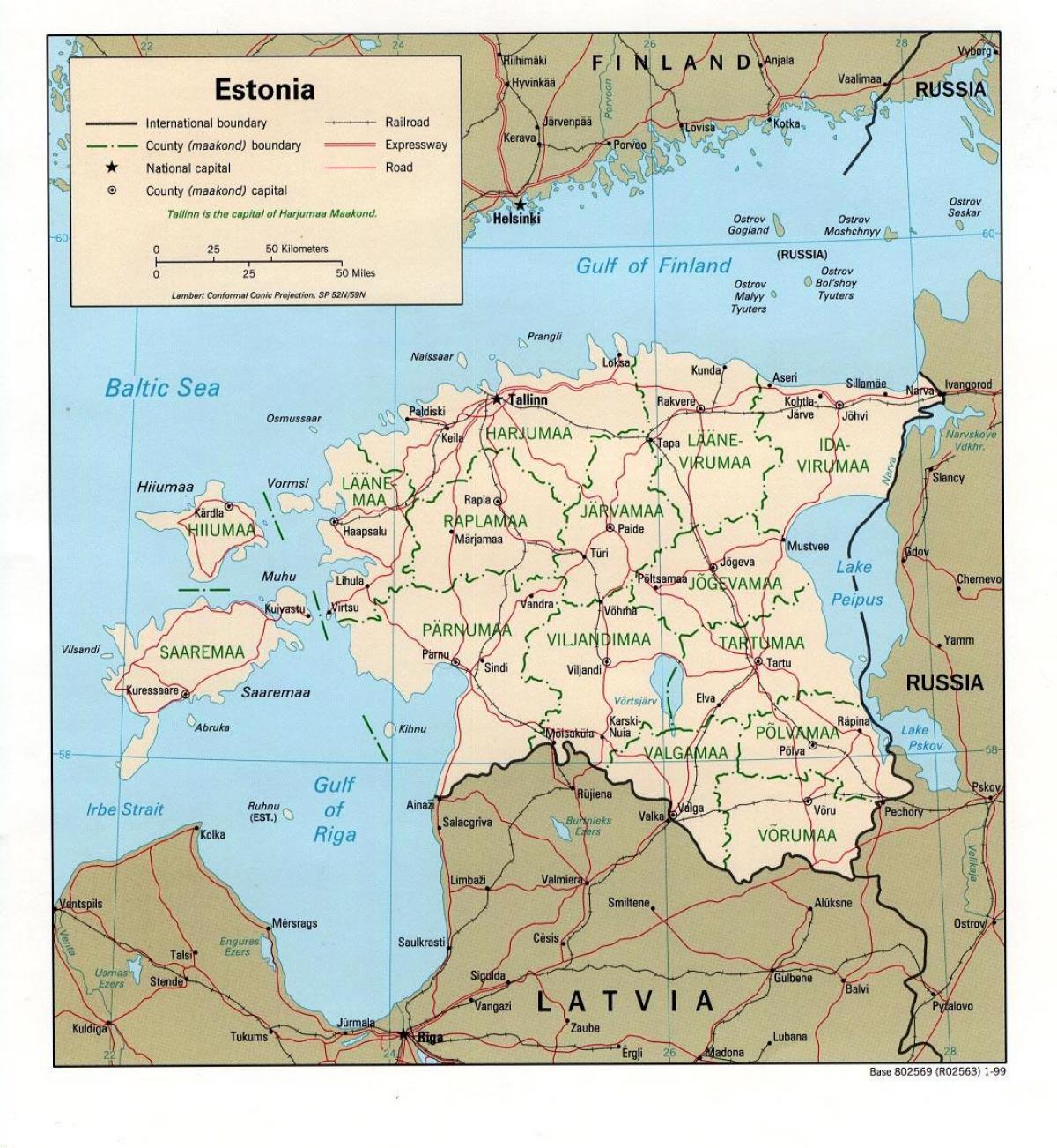 mapa de Estonia ubicación en el mapa