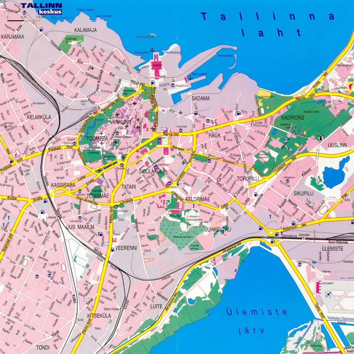 mapa de tallin, Estonia 