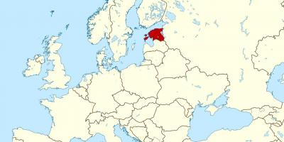 Estonia ubicación en el mapa del mundo