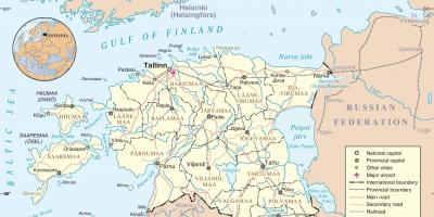 Estonia en el mapa