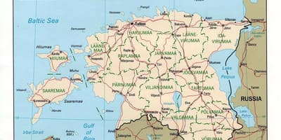 Mapa de Estonia ubicación en el mapa