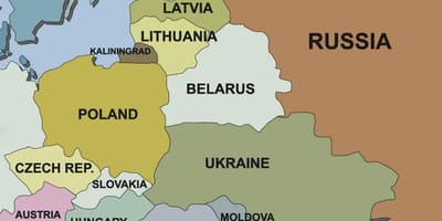 Mapa de mapa de Estonia países de su entorno